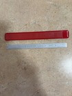 Vintage L S Starrett 6  Tempered Metal Ruler  C303 R  With Red Sleeve