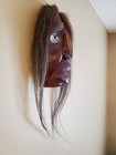 Craig Longboat Signed Six Nations False Face Wood Mask Iroquois 24 