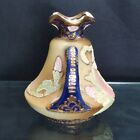 Antique Nippon Vase Coralene Gold Gilt Handles Royal Kinran 3     Feb 9 1909