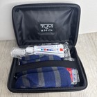 Tumi Delta One Amenity Kit Kiehl   s Lotion Lip Balm Travel Toiletry Hard Case
