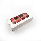 10pcs White Treat Boxes With Window And Dividers   8 X-small Compartments   6   