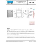 Bobrick B-354 Partition-mounted Sanitary Napkin Disposal New In Box