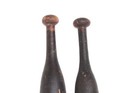2 Pc Washing Cloth Bat Wand Vintage Wooden Hand Carved Indian Collectible