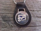 Buick Vlave In Head Chrome Leather Key Fob Nos Hi-quality Classic Key Holder