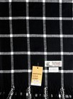 Men s Winter Scarf check-plaid Black White Cashmere Feel Warm Soft Unisex