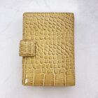 Kate Spade Planner Agenda Organizer Croc Pattern 6 Hole Leather Beige 14 5  10cm