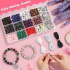 473 Pcs Kit Bisuteria Para Hacer Pulseras Collares De Aretes Accesorios Material