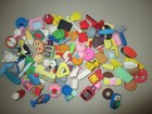 Lot Of 50  Pencil Eraser Fun Shapes Animals Objects Food Assorted Kids School