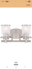 Hampton Bay Bathroom  Bedroom Vanity Light Truitt 2-light Brushed Nickel Fixture