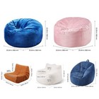Bean Bag Chair With Armrests And Storage Pocket removable Cover   Dutch Velvet