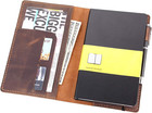 Leather Journal Cover Fits For Moleskine Large Hard Cover Notebook  Handmade Vin