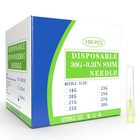 100 Pack 30 Ga 5 16 Inch Disposable Needles With Caps For Scientific And Indu   