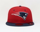 New Era 59fifty Men Women Cap Nfl New England Patriots 2tone Red Navy Fitted Hat