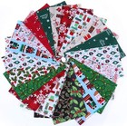 10  Pre-cut Fabric Squares  - Christmas Prints - 40 Pieces