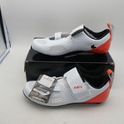 New Louis Garneau Men s Tri X-lite Iii Road Bike Shoes Size 46 5 White Orange