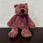 Chosun Jcpenney Red Purple Bow Heathered Plush Teddy Bear Stuffed Toy Animal 9   