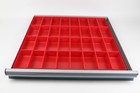 112 Pba  Red Plastic Box Assortment     2 Inch Deep  Tool Box Drawer Organizers