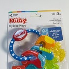 New Nuby Ice Gel Teether Keys - Multicolor