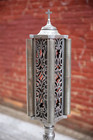 Vintage Funeral Home Post Card Photograph Rotating Stand Rack Gothic Antique
