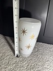 Vintage Mid Century Atomic Age Starburst Glass Lamp Ceiling Light Shade Nos 