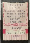 Tom Waits - 1979 - Beacon Theatre  - New York - Concert Ticket Stub