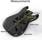 Black Electric Guitar Body For Fender St Guitar Accessory Diy Poplar Wood Hsh 