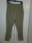 Vintage 80s 90s The Tailored Sportsman Khaki Green Suede Knee Patch Riding Breec