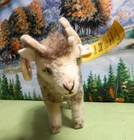 Vintage German Steiff Spotted Wool Wotan Ram - Germany  Ear Button