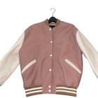All Saints Base Bomber Varsity Jacket Wool And Sheep Leather  Letterman Sz Small