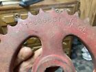 Vintage Industrial Steampunk Cast Iron 8  Gear Lamp Base Project Old Farm Ih Ihc
