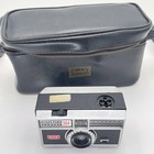 Vintage Kodak Instamatic 304 Camera 126 Film Black Kodar Lens Case Bag Usa