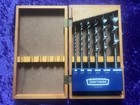 Vintage Craftsman 6 Pc Auger Bit Set  Wood Case  Beautiful Set  A 