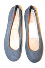 Basic Editions Women s Lori Blue Denim Ballet Flat Shoes  6-9 5  Medium  