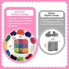 440pcs 7inch Cotton Rainbow Potholder Weaving Loom Refill Loops 11 Colors Loo   