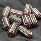 Lot Of 10 Pieces Antique Venetain African Trade Chevron Glass Unique Beads  a839