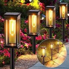 Solar Garden Lights Outdoor Waterproof Landscape Led Lights Pathway Yard Decor