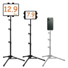 Floor Tripod Stand Mount Tablet Holder 4 Section Poles Adjustable For Ipad 12 9 
