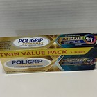 Poligrip Power Max Denture Adhesive Cream 2 2 Oz Twin Value Pack Zinc Free 8 28