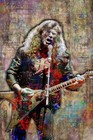 Megadeth Poster  Dave Mustaine Tribute Art 24x36inch Free Shipping