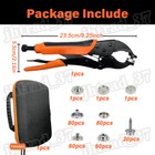 Heavy Duty Snap Fastener Tool Kit Metal Snap For Boat Cover Tarps Canvas Leather