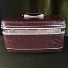 1970 s Vintage Samsonite Silhouette Train Case   faux Alligator    good Condition