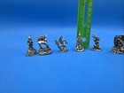 Vintage Pewter Fantasy Figurines Set Of 6 Numbered Collectible Series