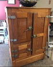 Antique Wooden Refrigerator
