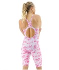 Nwt Tyr Women   s Thresher Open Back Size 34 Pink Camo Swimsuit Hydrophobic Fibers