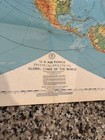 First Ed 1952 Rare Us Air Force Global Chart Of The World Map Nice 