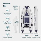 Inflatable Dinghy Boats Raft Fishing Pontoon Boat Set With Fishing Rod Holders