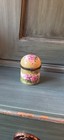 Floral Decorative Trinket Box With Hinged Lid Small Lidded Box