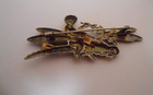 Cherub Riding Dragonfly Les Cigognes    Antique  Boxed Battle Town  Jewellery