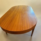 Vintage Danish Teak Dining Table With Extension Leaves