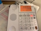 At t Corded Phone Answering System Caller Id Big Buttons White Cl4940 Tested